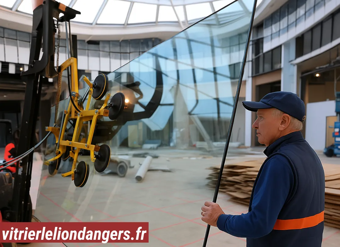 Remplacement de vitrine magasin Le Lion-d'Angers